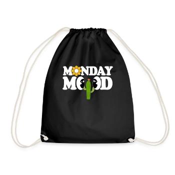 Monday Mood - Turnbeutel - Schwarz - Vorne