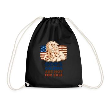 God's Children Are Not For Sale - Drawstring Bag - black - Front