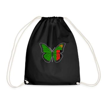 Zambia - Drawstring Bag - black - Front