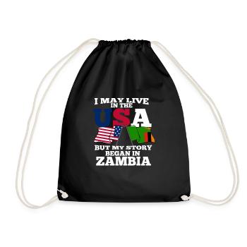 Sambia - Turnbeutel - Schwarz - Vorne