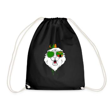 Zambia - Drawstring Bag - black - Front