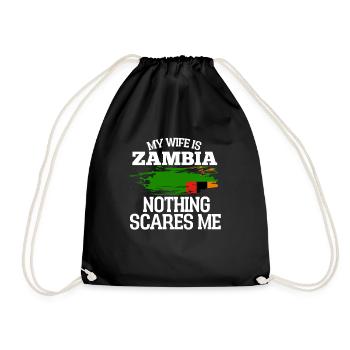 Sambia - Turnbeutel - Schwarz - Vorne
