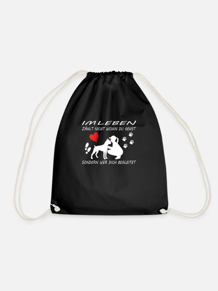 Hund Boxer Hundebesitzer Geschenkidee - Turnbeutel - Schwarz