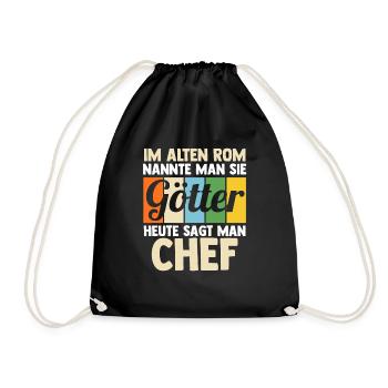 Arbeit Kollegen Büro Teamleiter Führungskraft Chef - Turnbeutel - Schwarz - Vorne