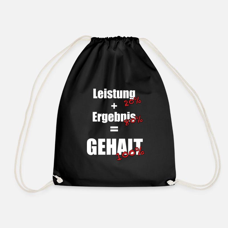 100 percent salary - Drawstring Bag - black