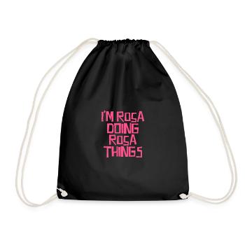 Je suis Rosa en train de faire des choses à Rosa - Sac de sport léger - noir - Devant