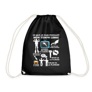 Plongée Sous Marine Temps Libre - Sac de sport léger - noir - Devant