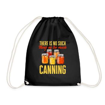 Mise en conserve, mise en conserve, mise en conserve, conservation des aliments - Sac de sport léger - noir - Devant