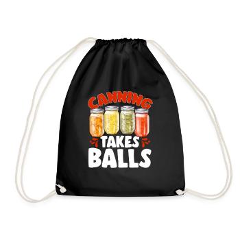 Mise en conserve, mise en conserve, mise en conserve, conservation des aliments - Sac de sport léger - noir - Devant