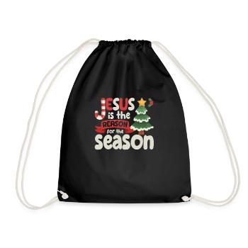 Jésus est la raison de la drôle de la saison - Sac de sport léger - noir - Devant