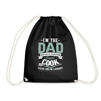 I'm The Dad Who Can Do Everything - Drawstring Bag - black - Front