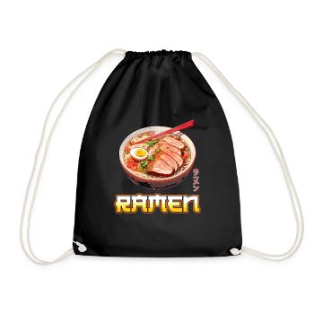Nouilles Ramen d’anime - Sac de sport léger - noir - Devant