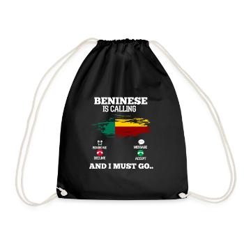 Benin - Turnbeutel - Schwarz - Vorne