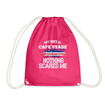 Cape Verde - Drawstring Bag - fuchsia - Front