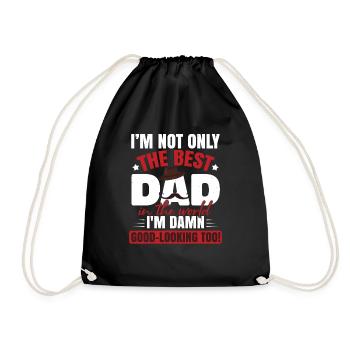 The Best Dad | Father's Day - Drawstring Bag - black - Front