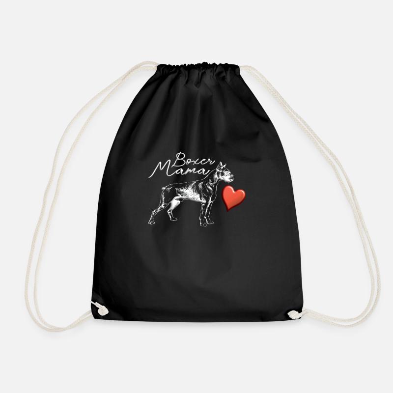 Hund Boxer Hundebesitzer Geschenkidee - Turnbeutel - Schwarz