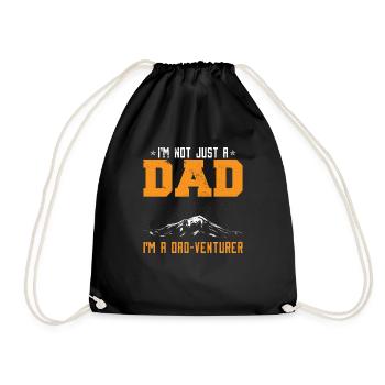 Papa de camping - Sac de sport léger - noir - Devant