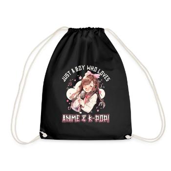 Juste un garçon qui aime l’anime et la K-Pop - Sac de sport léger - noir - Devant