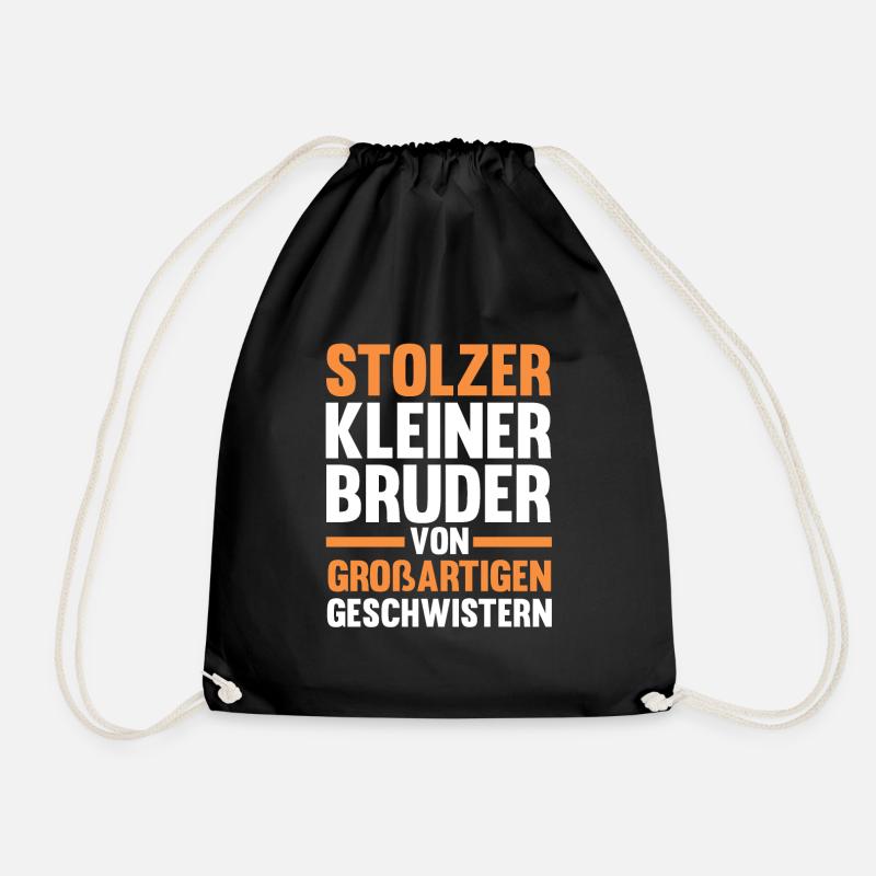 Geschwister Brüder Bruder - Turnbeutel - Schwarz