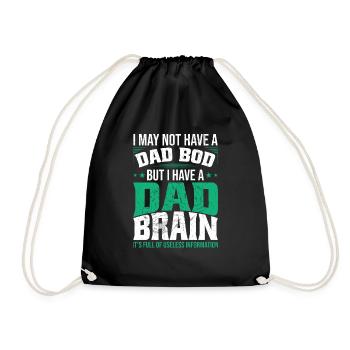 Drôle de cerveau de papa - Sac de sport léger - noir - Devant