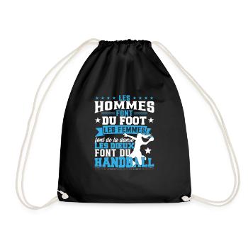 Handball Humour Cadeau Femmes - Sac de sport léger - noir - Devant