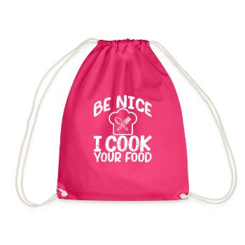 Sois gentil je cuisine ta nourriture Sous-Chef - Sac de sport léger - fuchsia - Devant