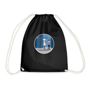 Funny Vegan Chef Restaurant Chef Kitchen Work - Drawstring Bag - black - Front
