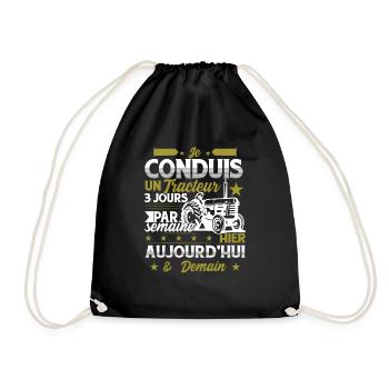 Fermier Cadeau Paysan - Sac de sport léger - noir - Devant
