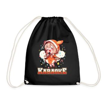 Filles Manga Anime Karaoké - Sac de sport léger - noir - Devant