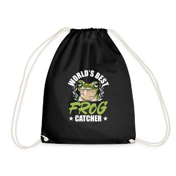 Crapaud amphibien Herpétologiste Mignon mondes Meilleure grenouille - Sac de sport léger - noir - Devant