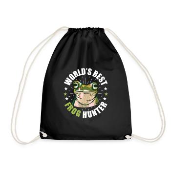 Herpétologiste amphibien Mignon Meilleur Hun de grenouille du monde - Sac de sport léger - noir - Devant