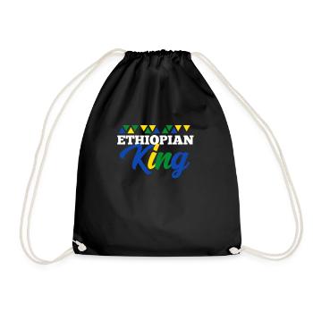 Ethiopia - Drawstring Bag - black - Front
