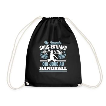 Handball Fille Hand - Sac de sport léger - noir - Devant