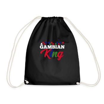 Gambia - Drawstring Bag - black - Front