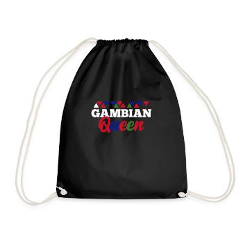Gambia - Drawstring Bag - black - Front