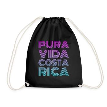 Pura Vida Costa Rica - Sac de sport léger - noir - Devant