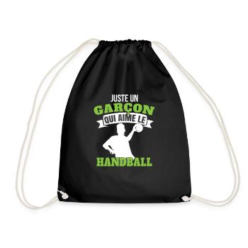 Enfant Handball Handballeur - Sac de sport léger - noir - Devant
