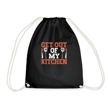 Sortir de ma cuisine Chef Cuisine - Sac de sport léger - noir - Devant