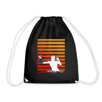 Sunset Water Polo - Drawstring Bag - black - Front