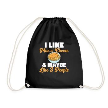 Macaroni Cheese Lover Mac And Cheese - Drawstring Bag - black - Front