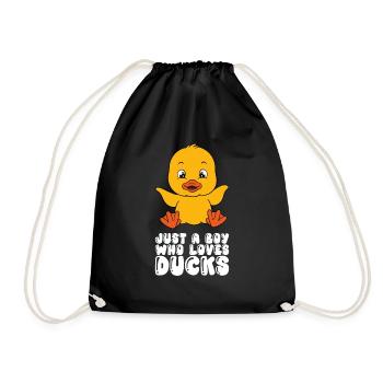 Drôle de canard Canards mignons - Sac de sport léger - noir - Devant