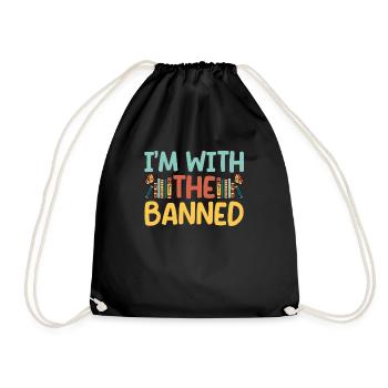 I'm one of the banned books, book lovers - Drawstring Bag - black - Front