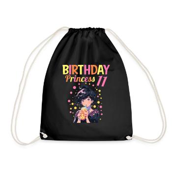 Anime Mandga Boba Bubble Tea 11ème anniversaire - Sac de sport léger - noir - Devant