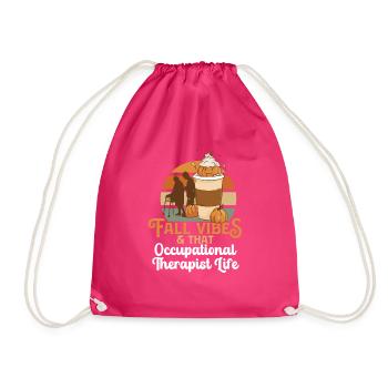 Fall Vibes That Occupational Therapist Life OT - Turnbeutel - Fuchsia - Vorne