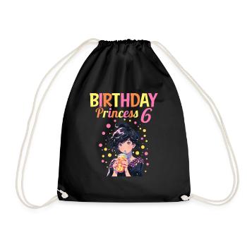 Anime Mandga Boba Bubble Tea 6ème anniversaire - Sac de sport léger - noir - Devant