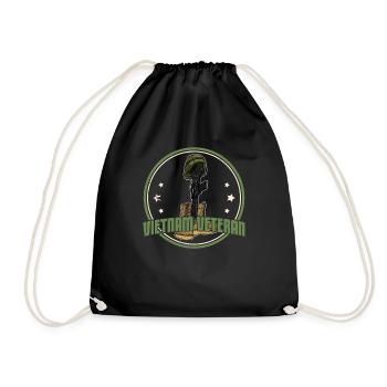 American vietnam veteran military father's day - Turnbeutel - Schwarz - Vorne