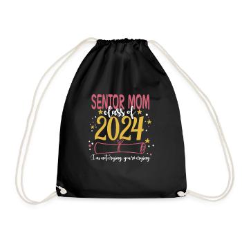 Senior Mom Class of 2024 Funny Graduation Party - Turnbeutel - Schwarz - Vorne