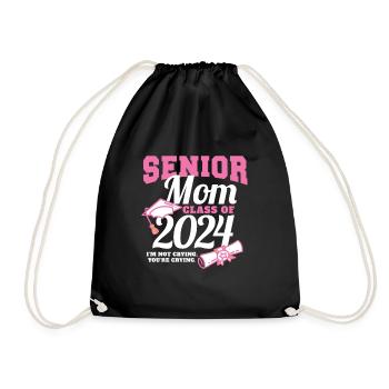 Proud Mama Of A Senior Mom Class of 2024 - Turnbeutel - Schwarz - Vorne