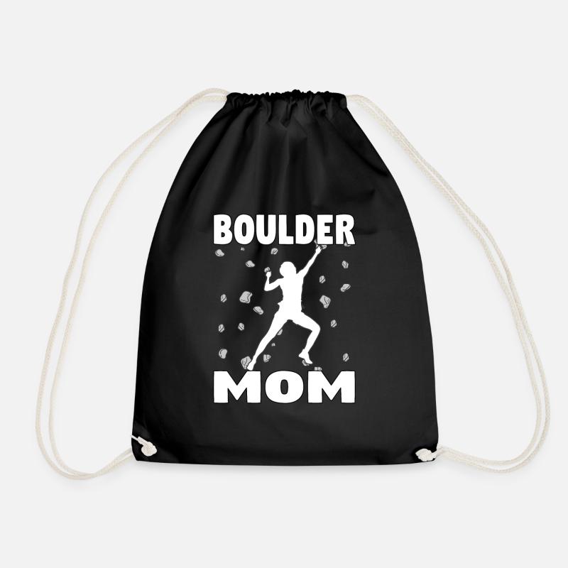 Bouldern Mama Boulder Mutti Boulderer Muttertag - Turnbeutel - Schwarz