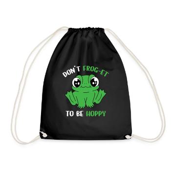 Herpetologist Toad Cute Don't Frog To Be Hoppy Amp - Turnbeutel - Schwarz - Vorne